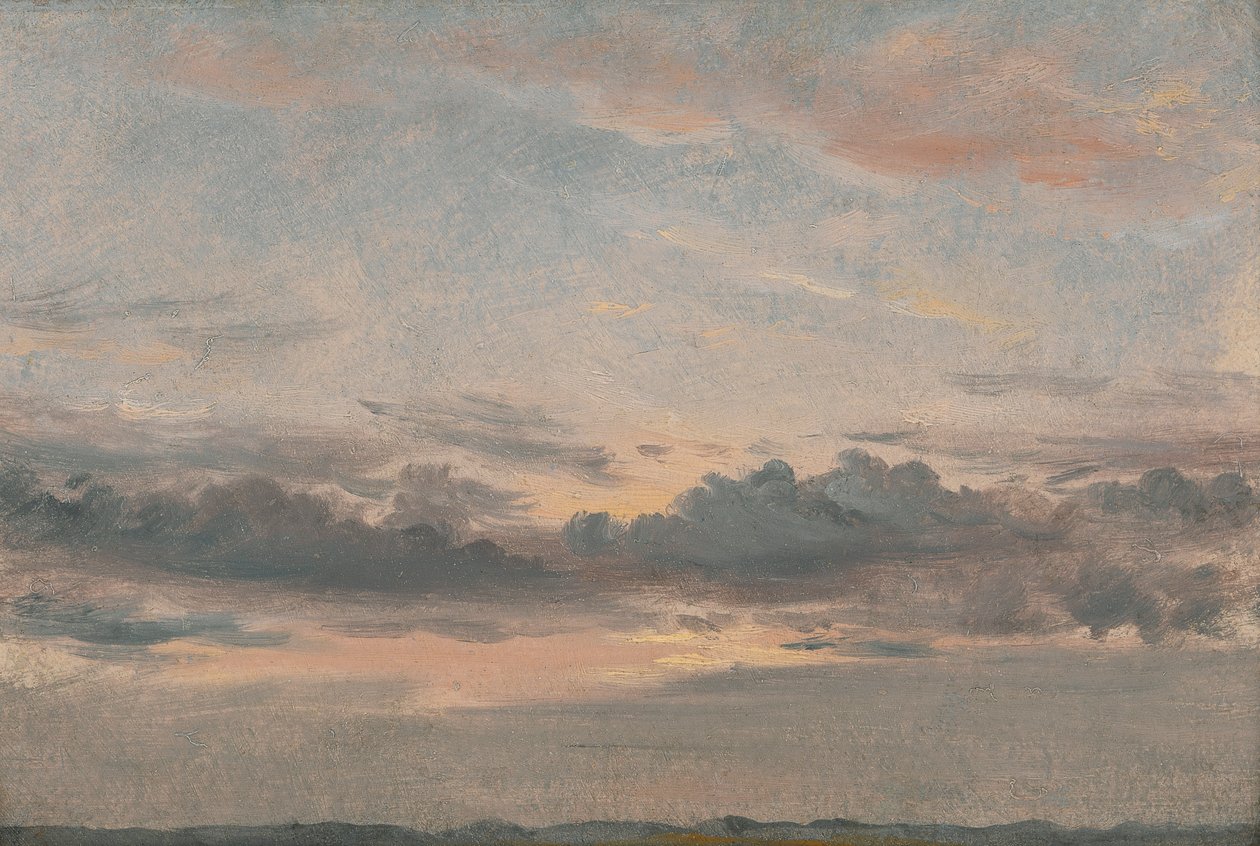 Pilvitutkimus, auringonlasku tekijältä John Constable