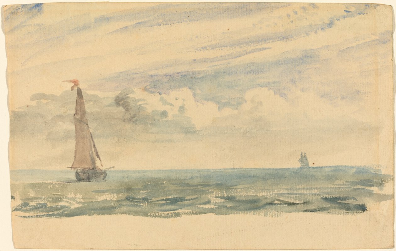 Merimaisema kahdella purjeveneellä tekijältä John Constable