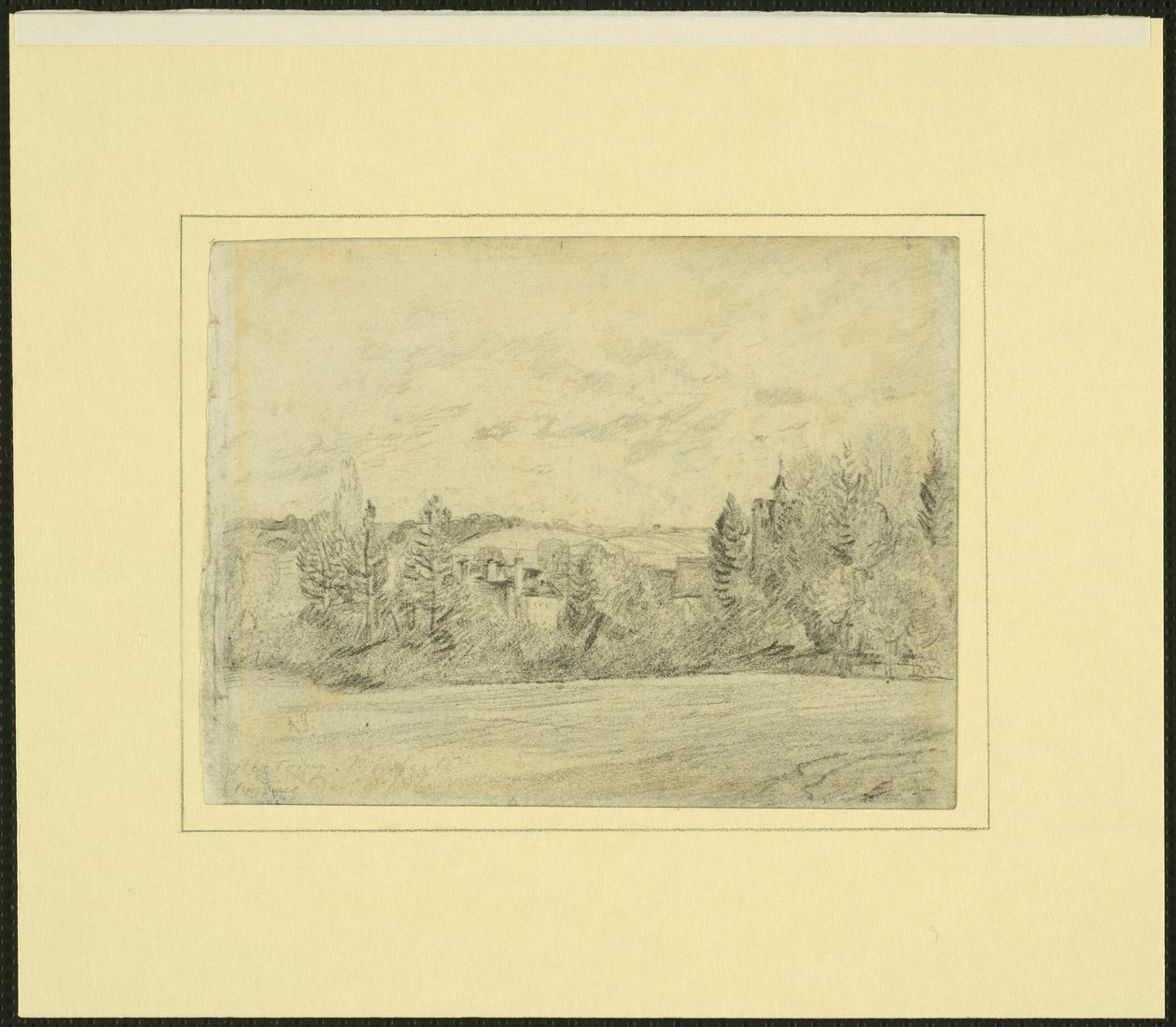Binfieldin pappila ja kirkko, Berkshire tekijältä John Constable