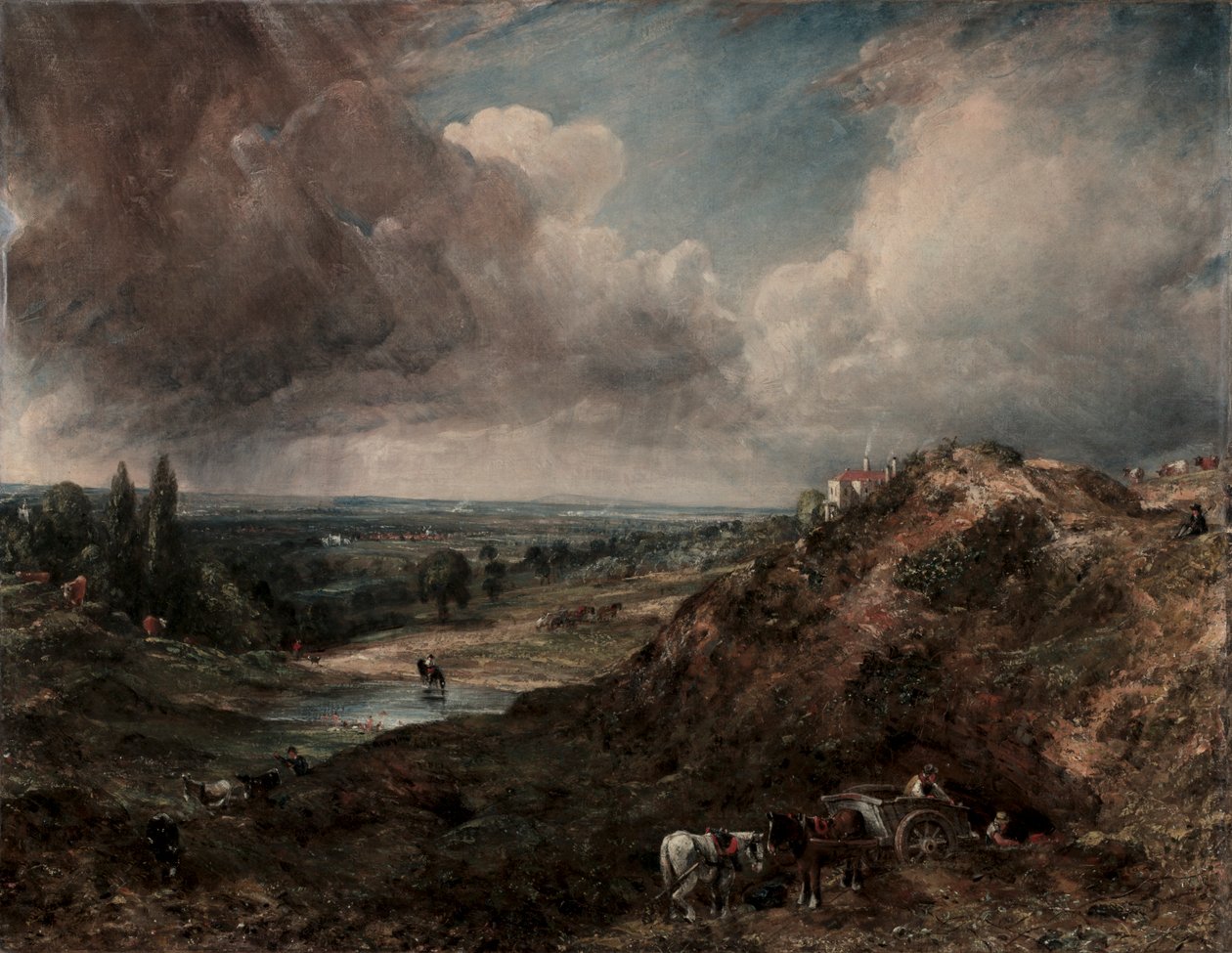 Branch Hill Pond, Hampstead, 1828. tekijältä John Constable