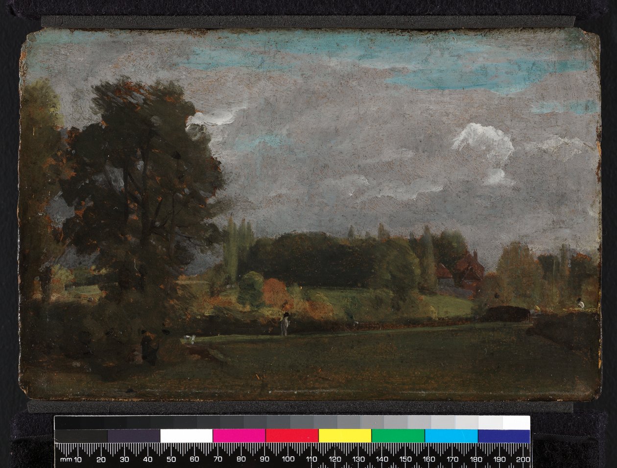 East Bergholt, 1808 (öljy myllylevylle) tekijältä John Constable