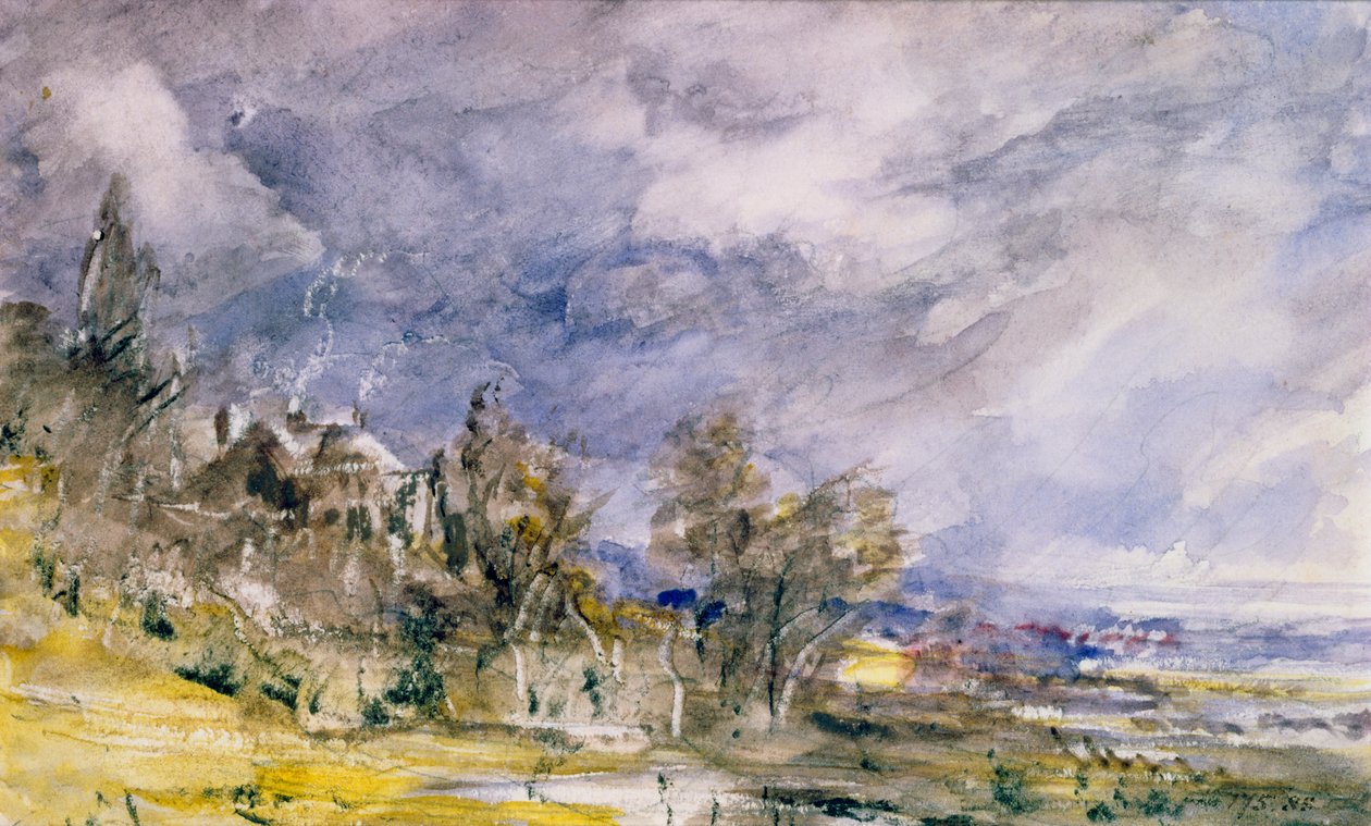 Hampstead Heath Well Walkin läheisyydestä, 1834 tekijältä John Constable