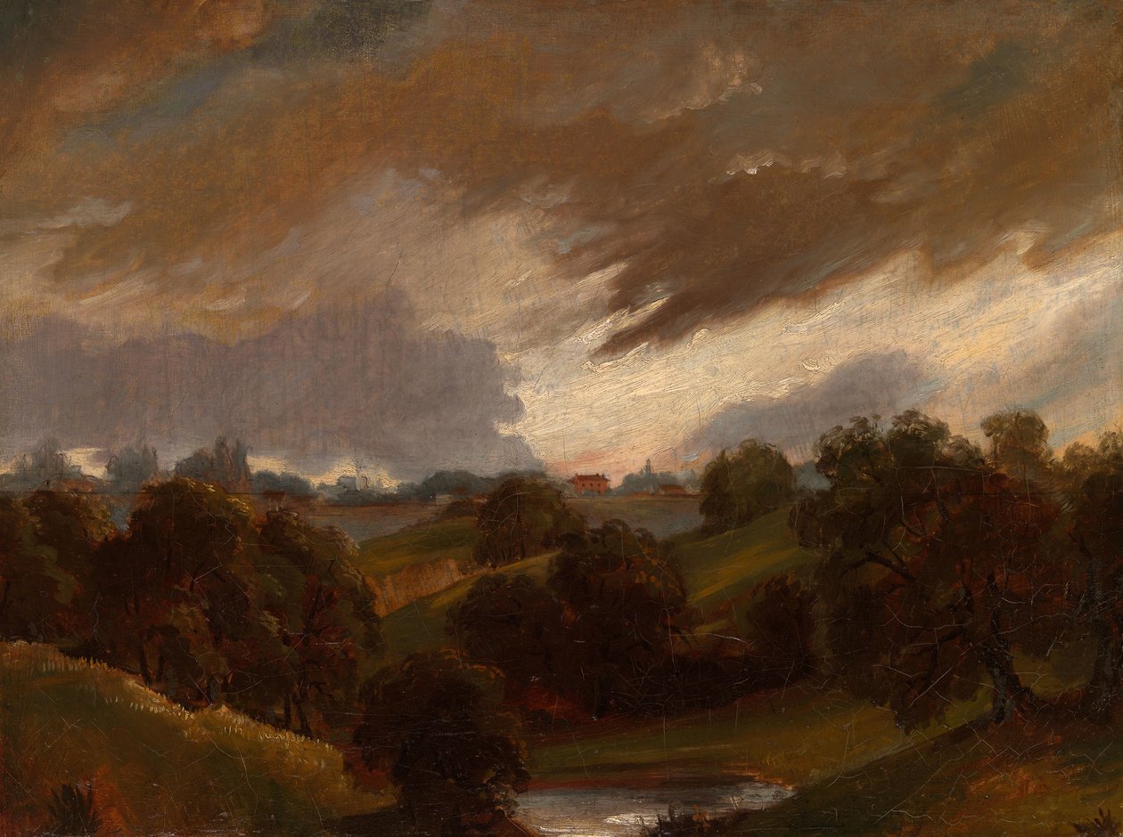 Hampstead, myrskyinen taivas tekijältä John Constable