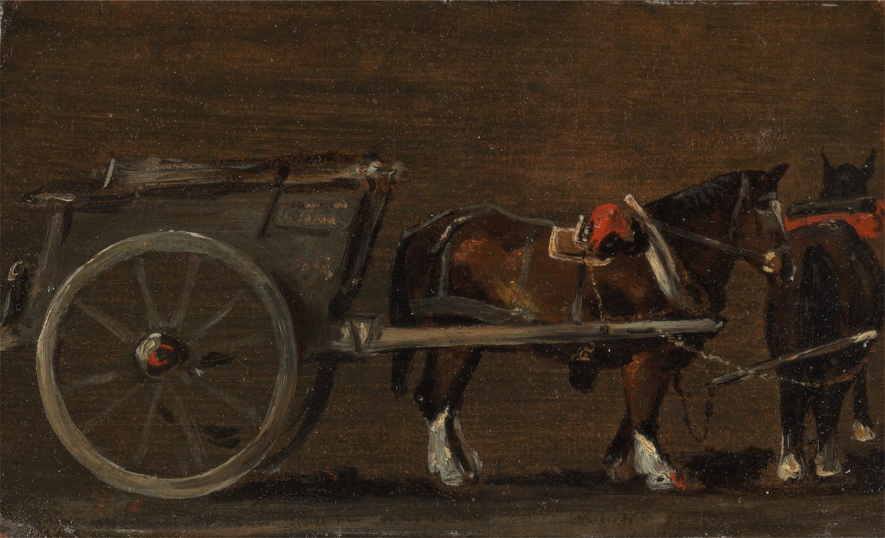 Hevonen ja kärryt, n. 1814. tekijältä John Constable