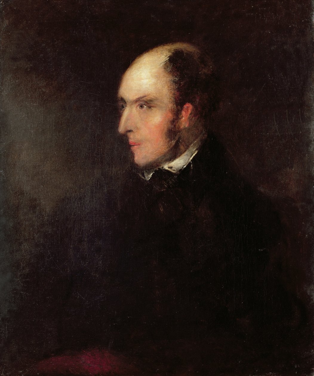 Kaljuuntuvan miehen muotokuva tekijältä John Constable