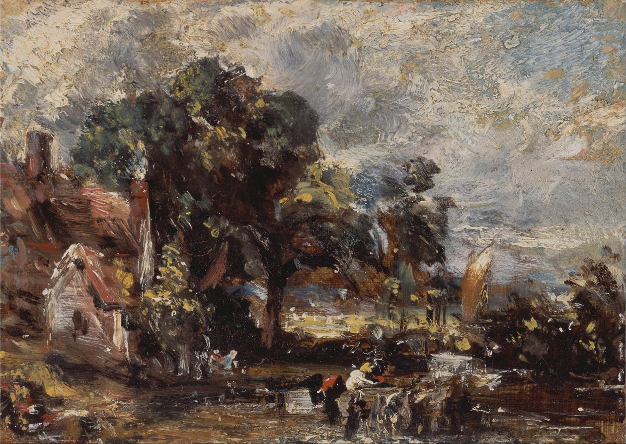 Luonnos Haywainille tekijältä John Constable