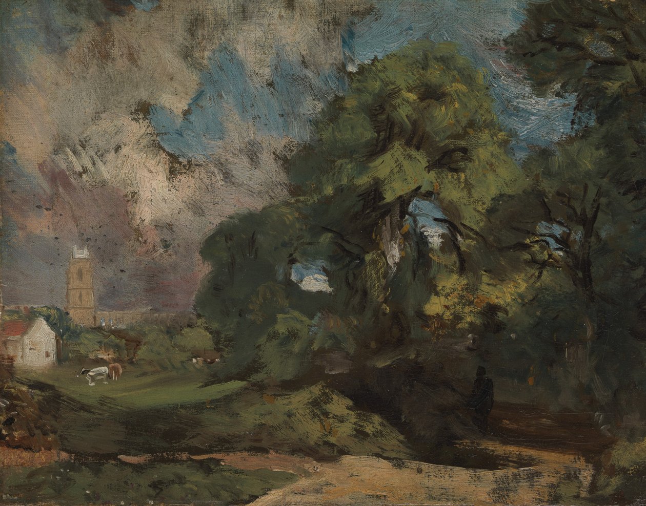 Stoke-by-Nayland, n. 1810-11. tekijältä John Constable