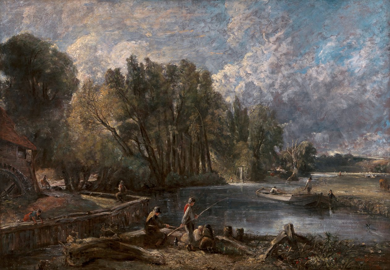 Stratfordin tehdas, 1819-1820. tekijältä John Constable
