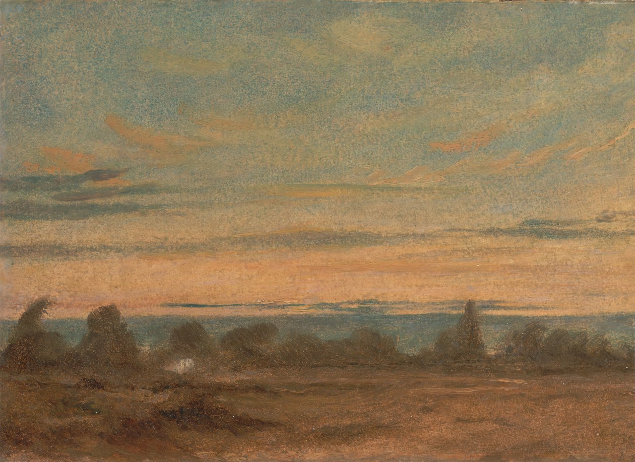 Kesä - Iltamaisema, n. 1825. tekijältä John Constable