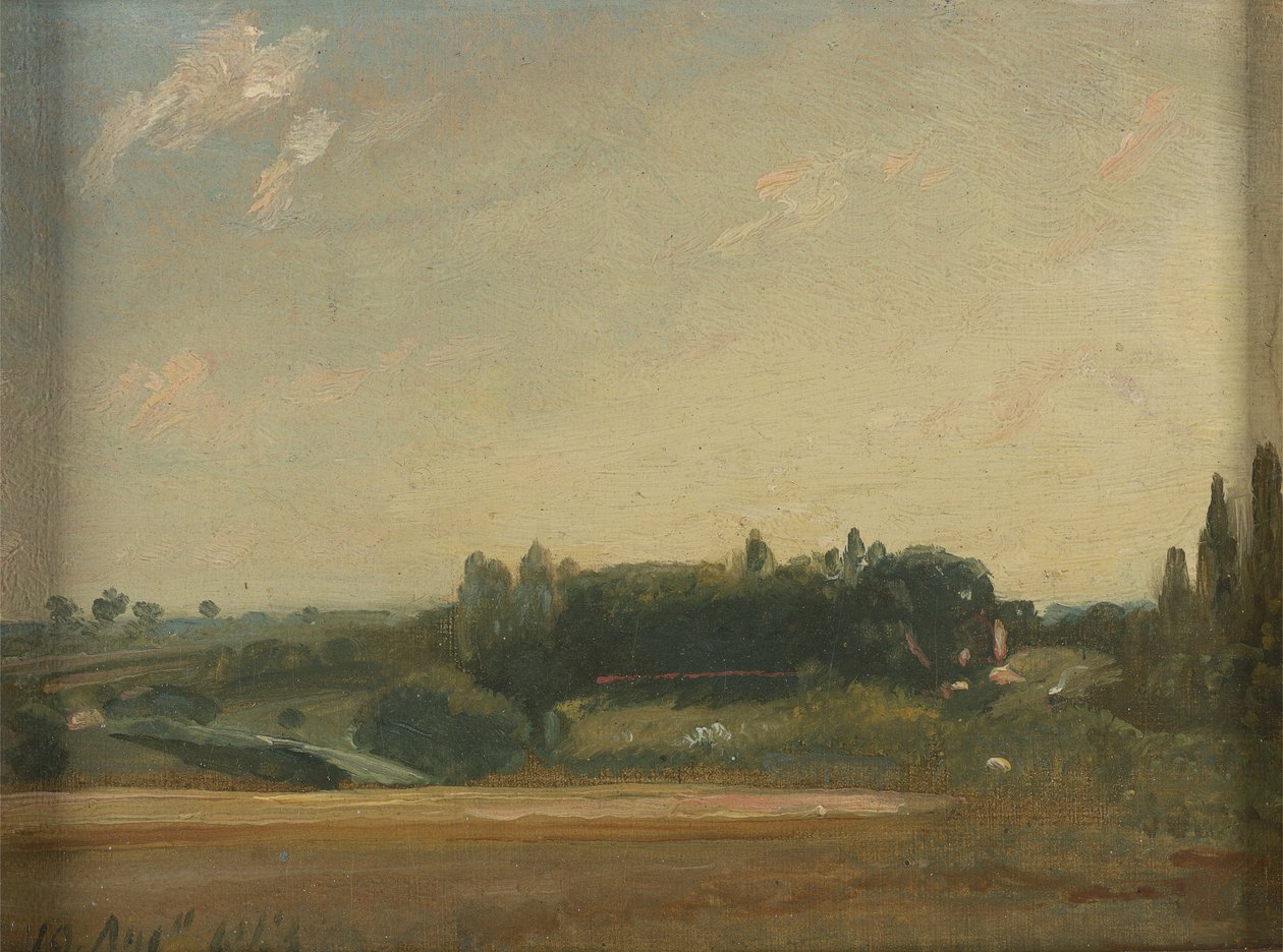 Näkymä kohti pappilaa, East Bergholt tekijältä John Constable