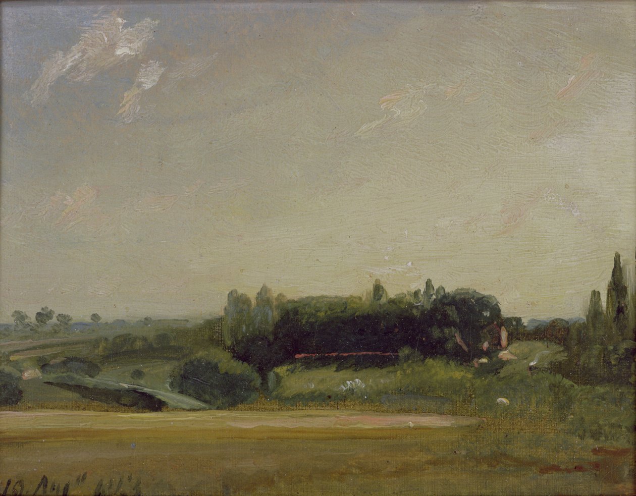 Näkymä kohti pappilaa, East Bergholt tekijältä John Constable