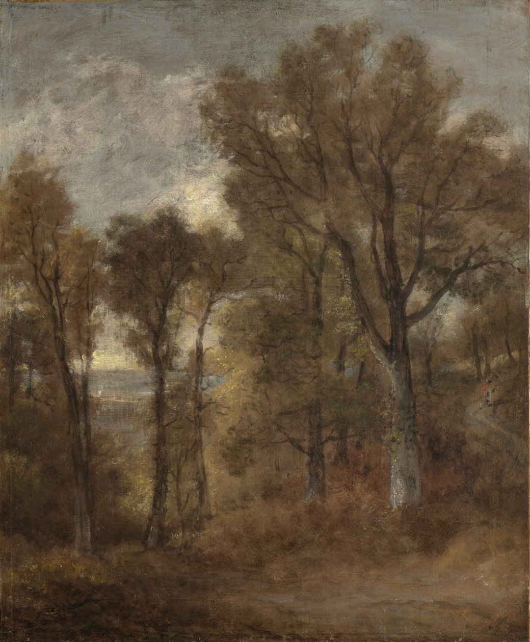 Metsämaisema Dedham Valessa, n. 1802-03 tekijältä John Constable