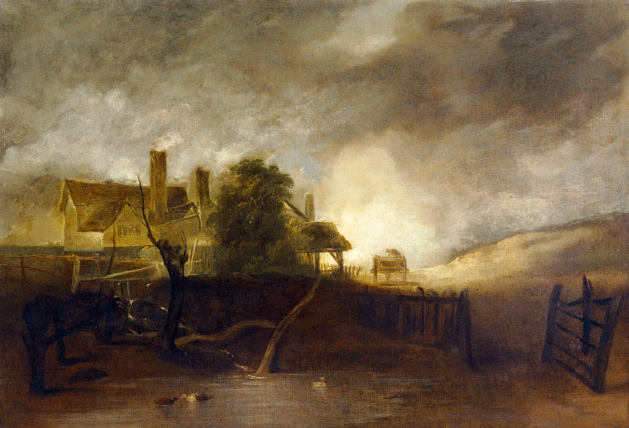 The Lime Kiln, c1805/06 (öljy kankaalle) tekijältä John Crome