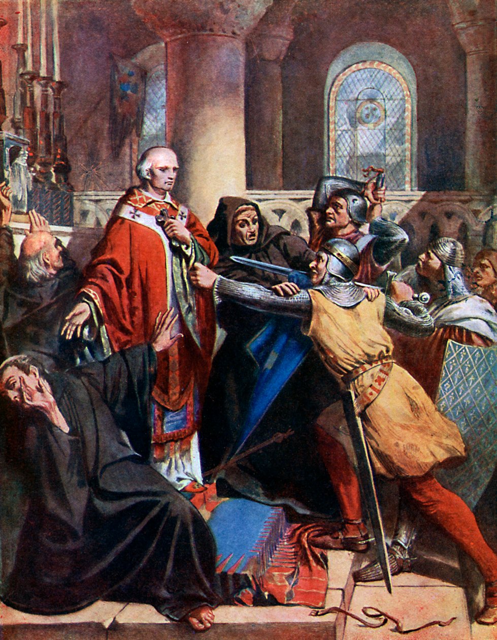 Becketin kuolema, 1170, 1800-luku. tekijältä John Cross