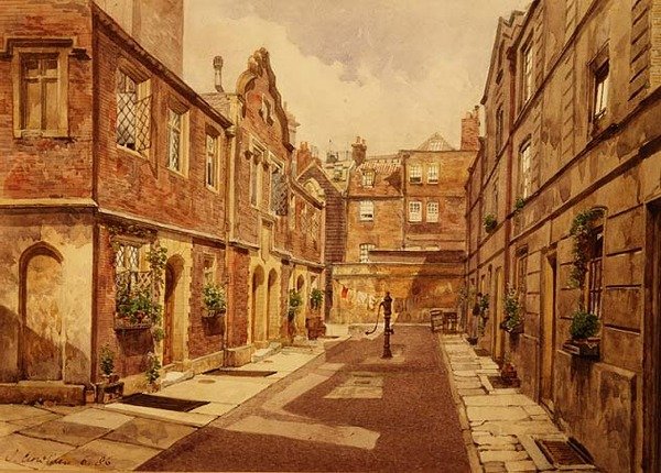 Alms Houses, Cock Court tekijältä John Crowther