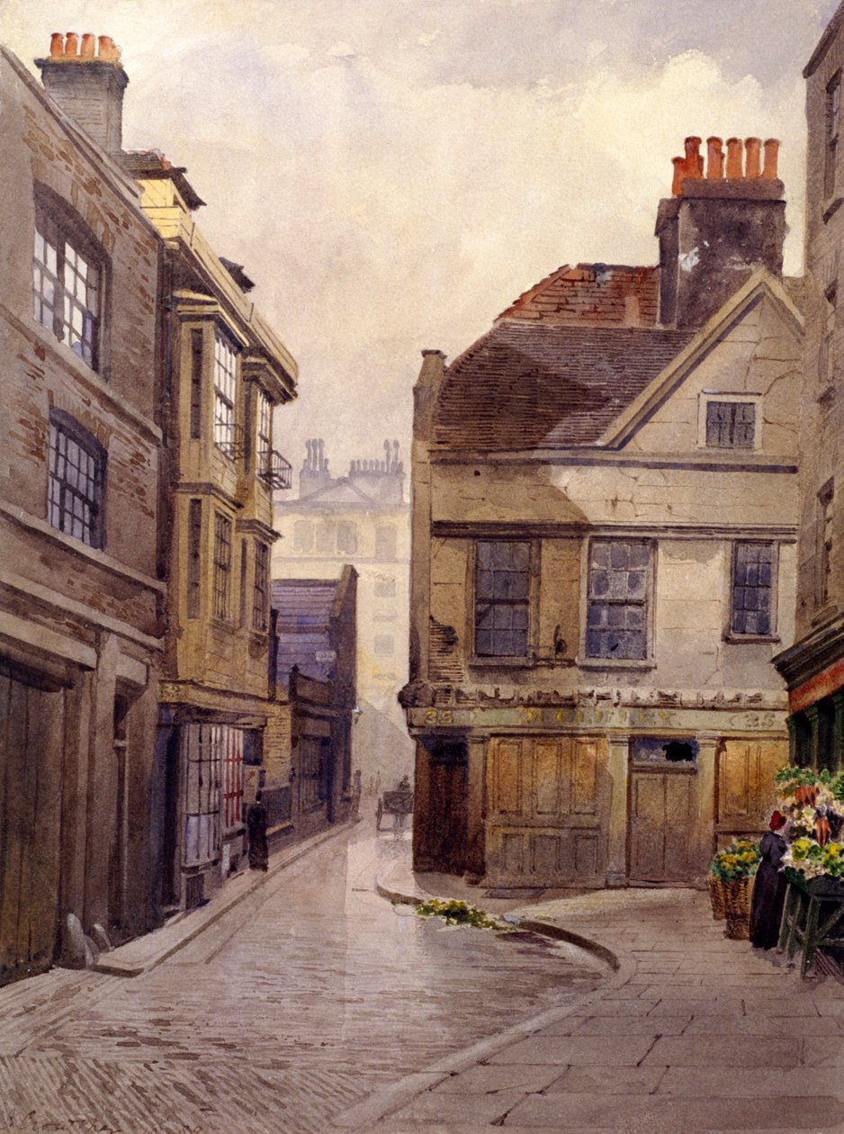 Bartholomew Close, Lontoo, 1889 tekijältä John Crowther