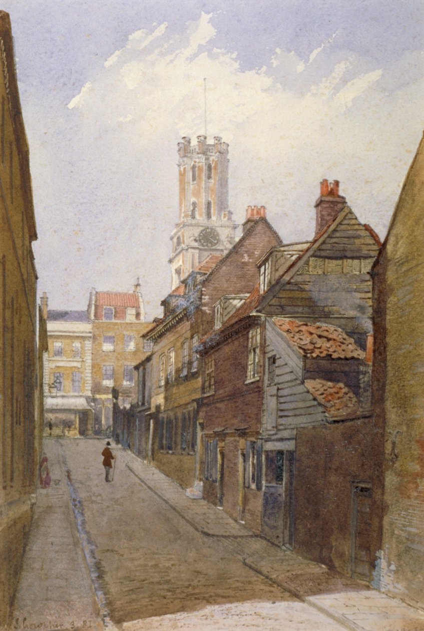 Chigwell Hill, Stepney, Lontoo, 1881 tekijältä John Crowther