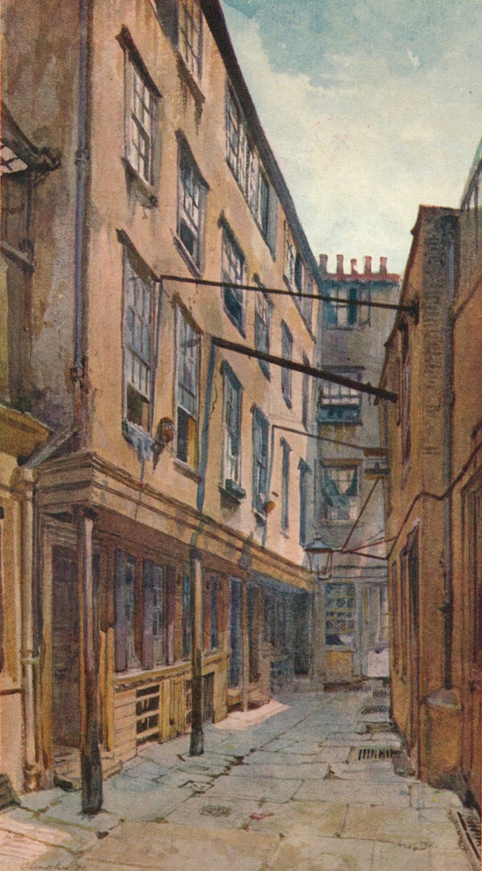 Golden Buildings, Strand, Westminster, Lontoo, c1880 1926 tekijältä John Crowther