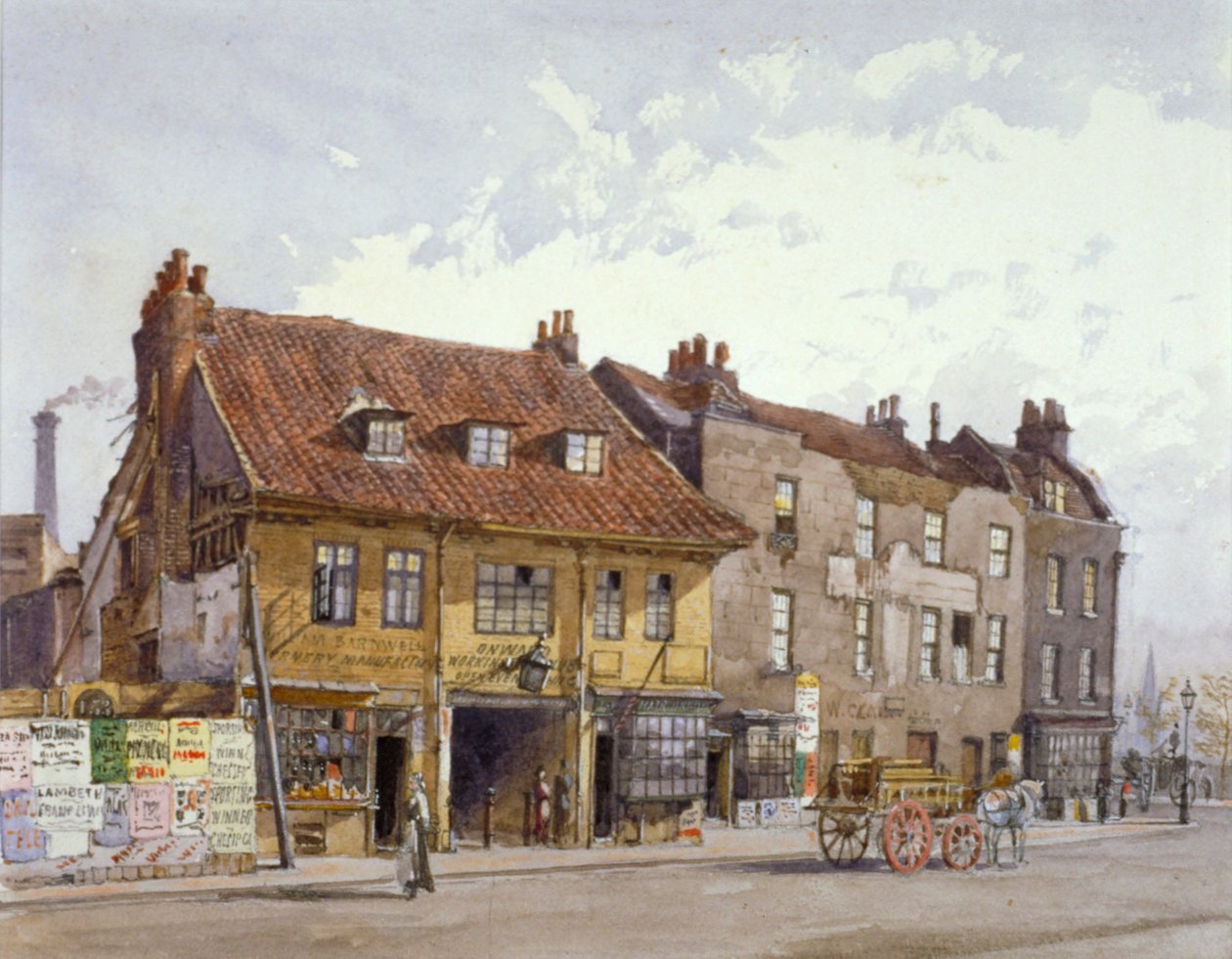 Lambeth Bridge Road, Lambeth, Lontoo, 1874 tekijältä John Crowther