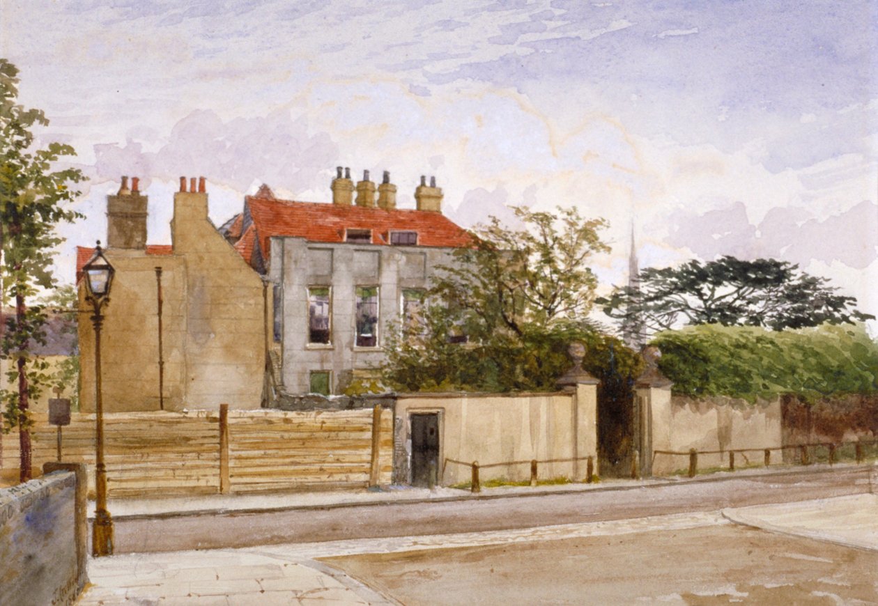 Näkymä Turret Housesta, Lambeth, Lontoo, 1880. tekijältä John Crowther