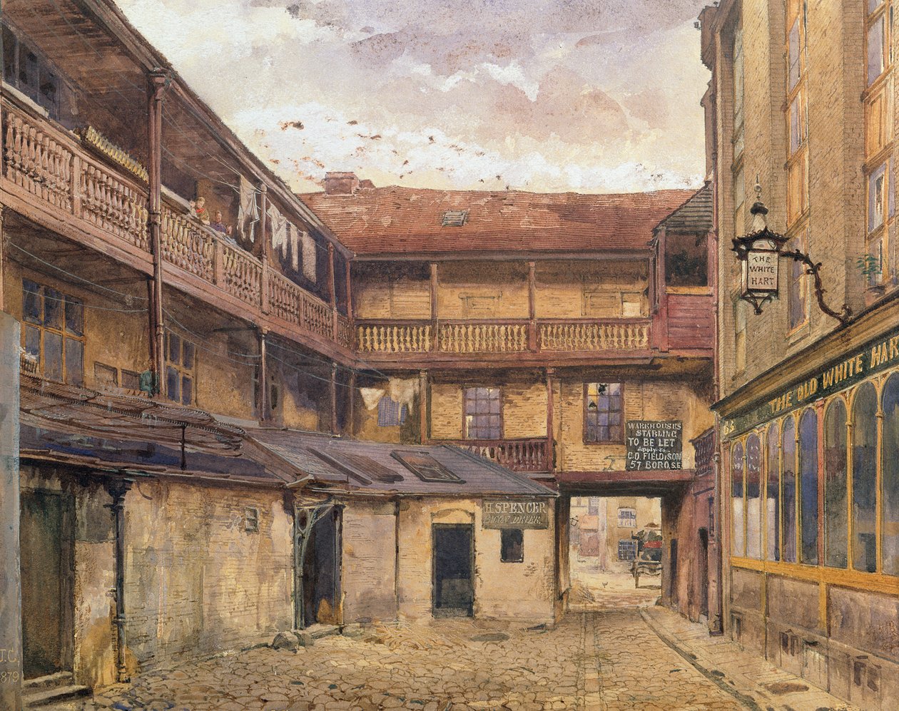 White Hart Inn, Southwark, 1879 tekijältä John Crowther
