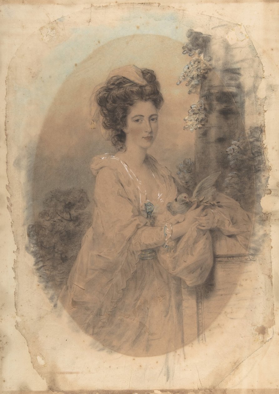 Isabella Hunter, taiteilijan serkku, 1781. tekijältä John Downman