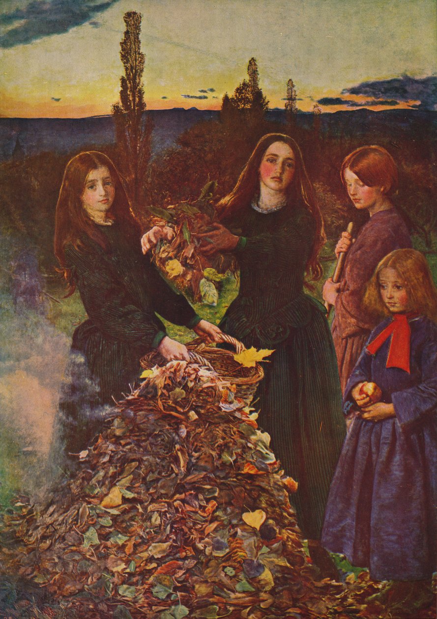 Syksyn lehdet, 1856, c1915 tekijältä John Everett Millais