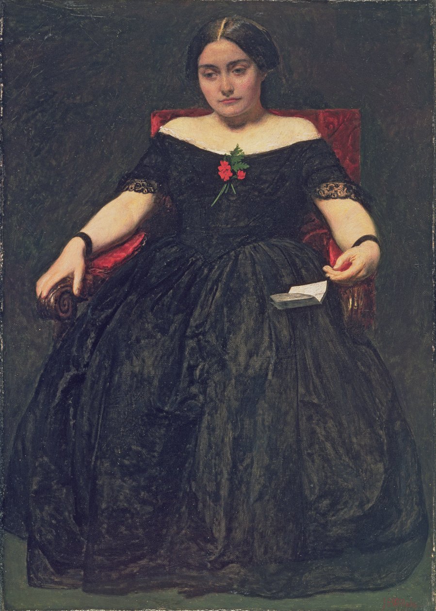 Vaeltavia ajatuksia, n. 1855 (öljy kankaalle) tekijältä John Everett Millais