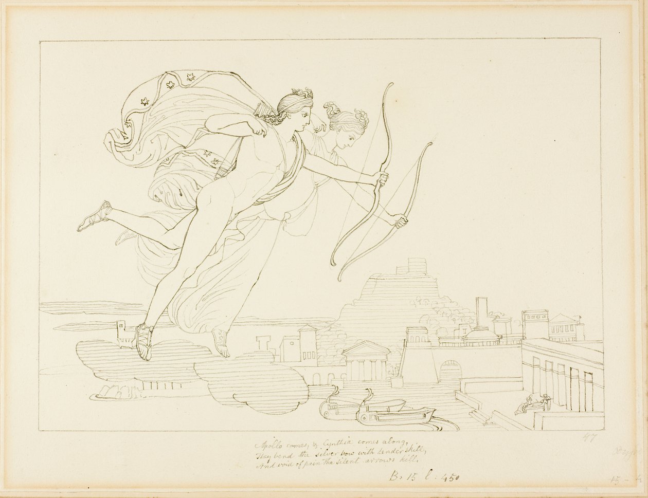 Apollo ja Diana tekijältä John Flaxman