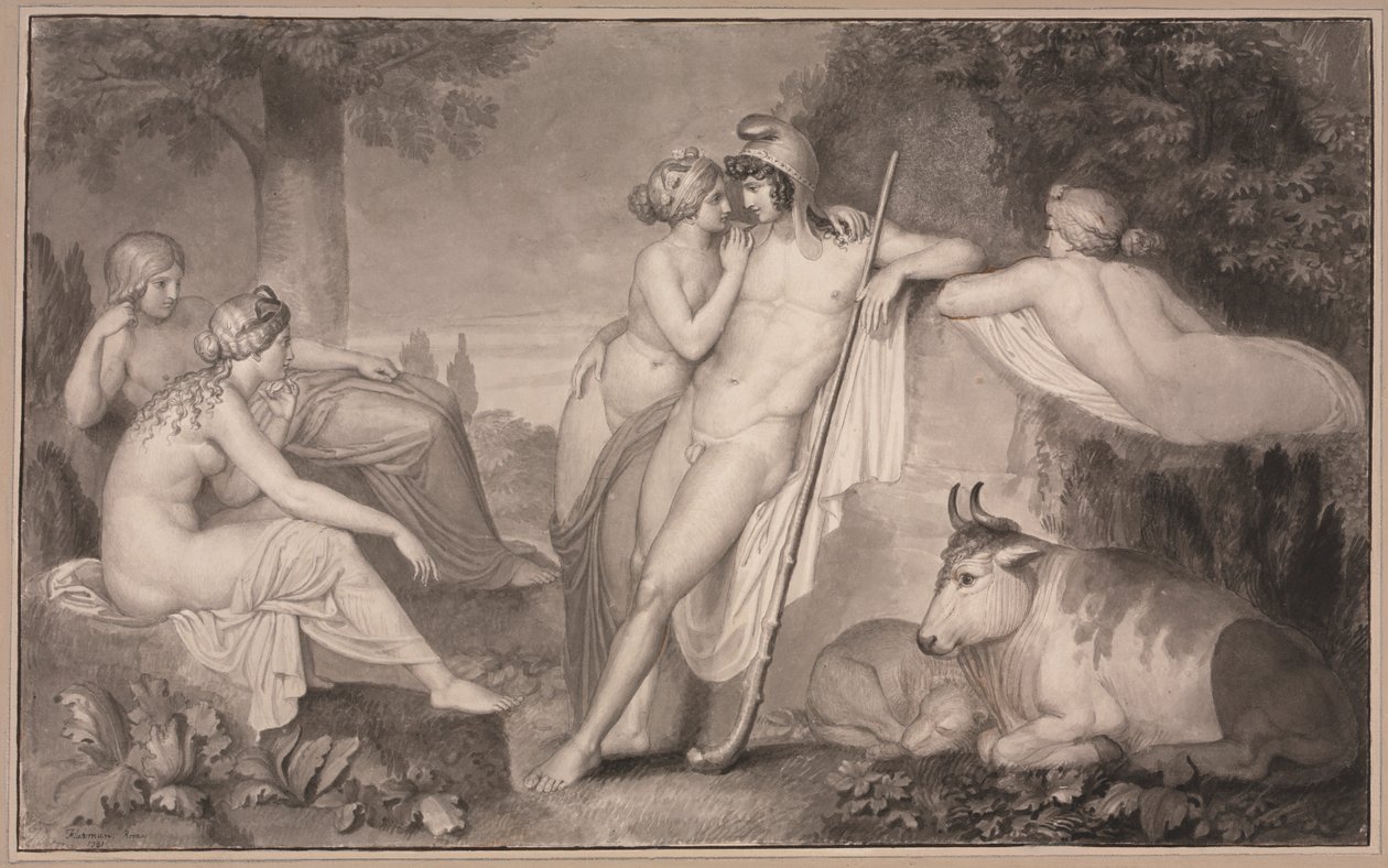 Pariisi ja Oenone tekijältä John Flaxman
