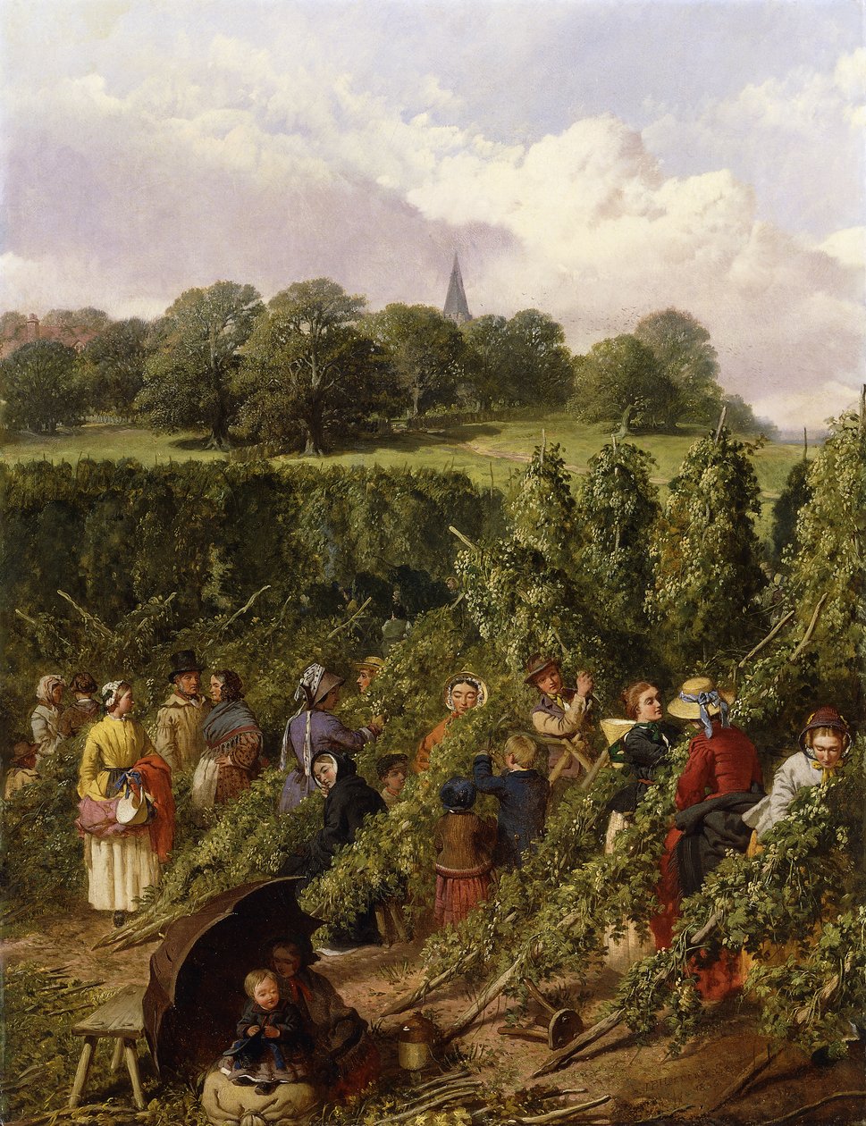 The Hop Pickers, 1855 tekijältä John Frederick Herring Senior