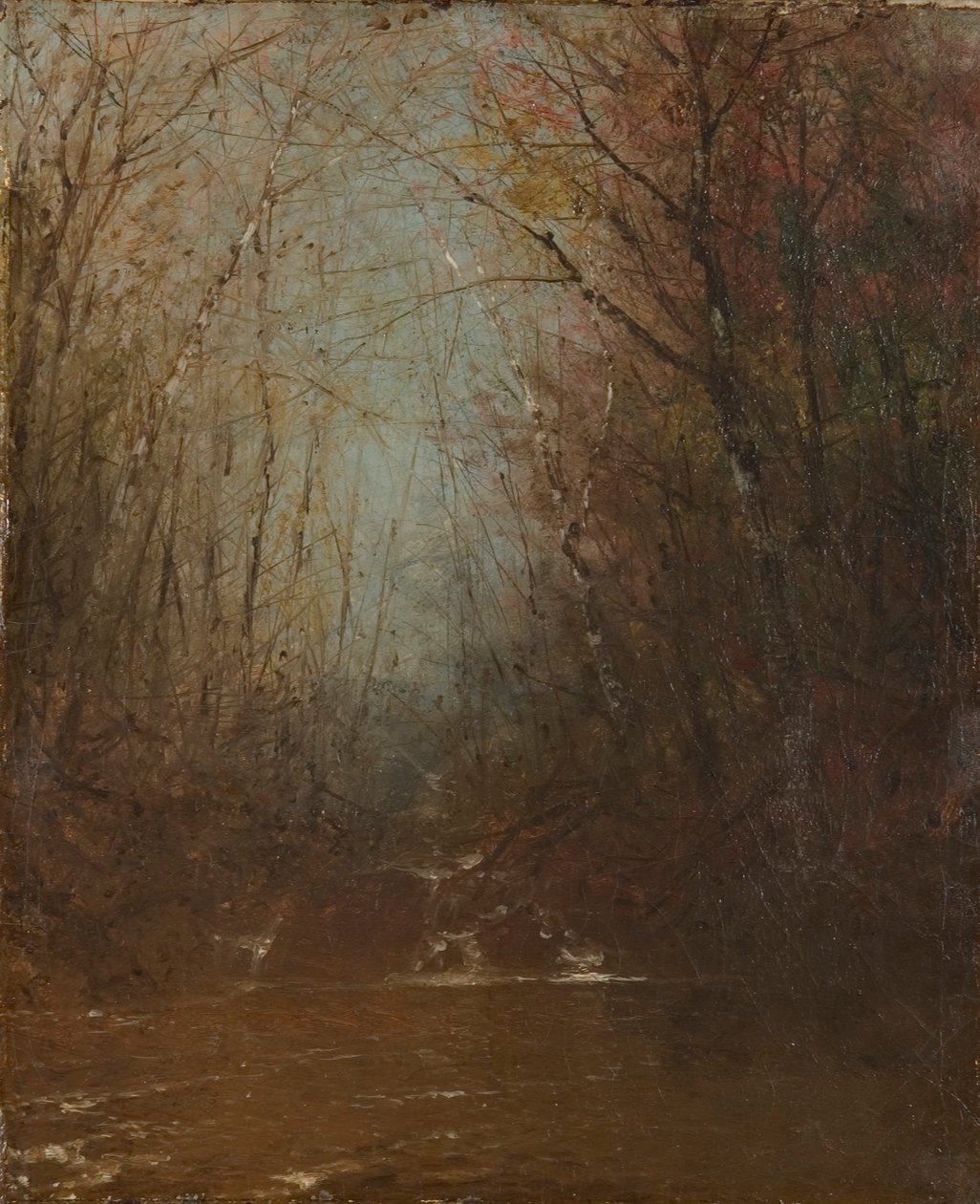 Metsän sisätilat ja puro tekijältä John Frederick Kensett