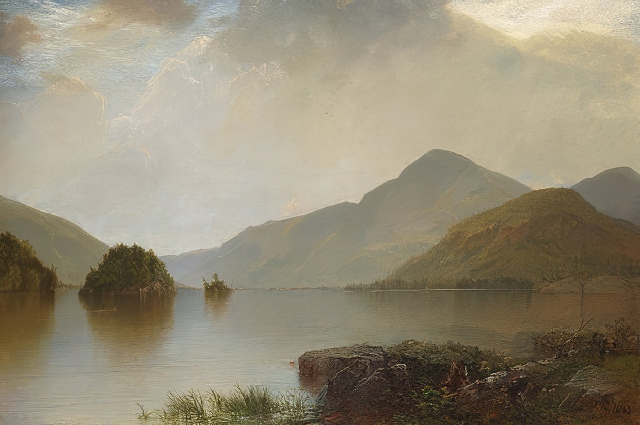 Lake George. 1869 tekijältä John Frederick Kensett