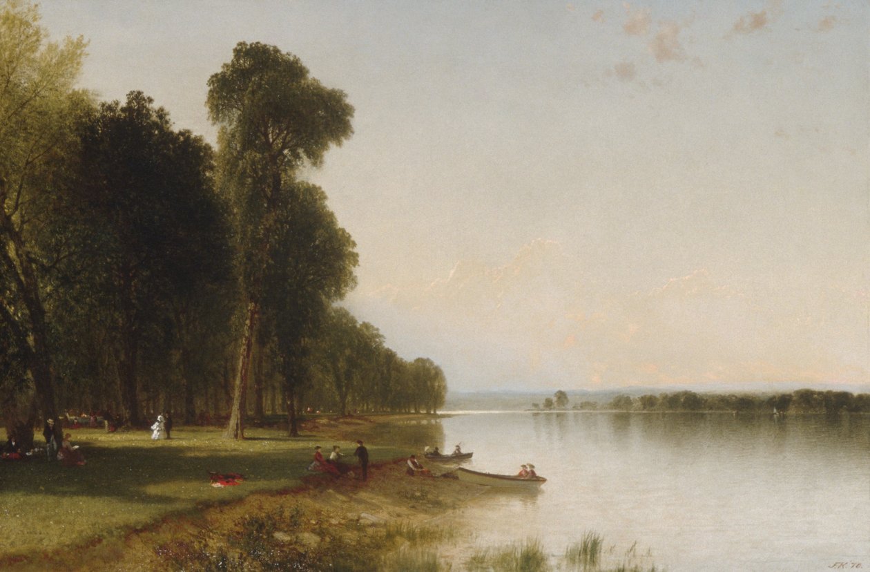 Kesäpäivä Conesusjärvellä, 1870 tekijältä John Frederick Kensett