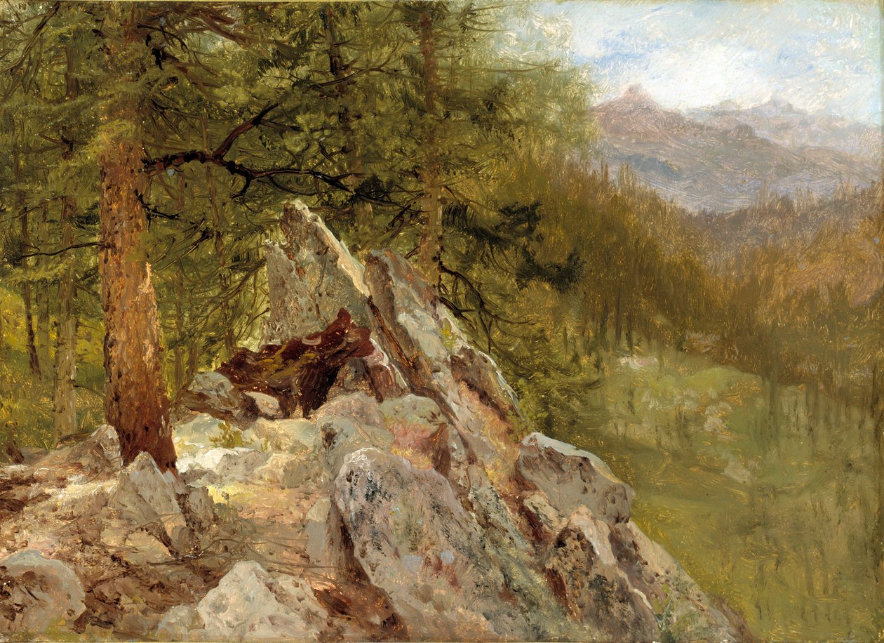 Länsimaisema, 1870. tekijältä John Frederick Kensett