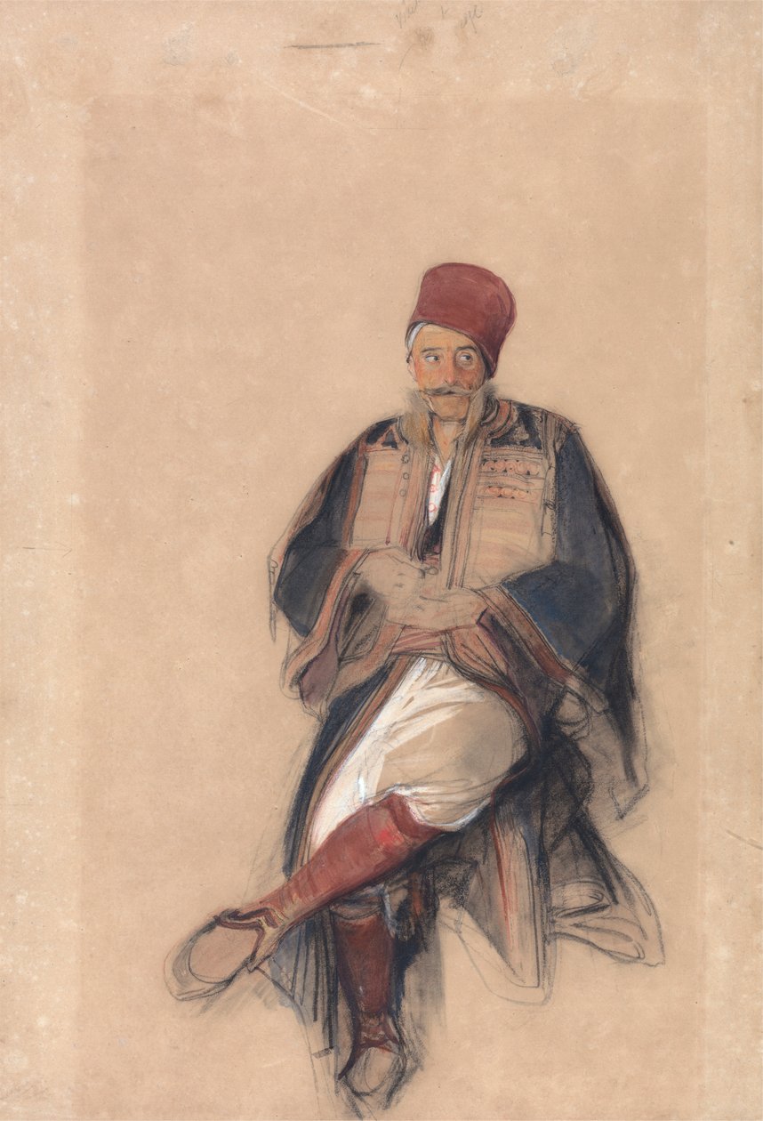 Istuva turkkilainen tekijältä John Frederick Lewis
