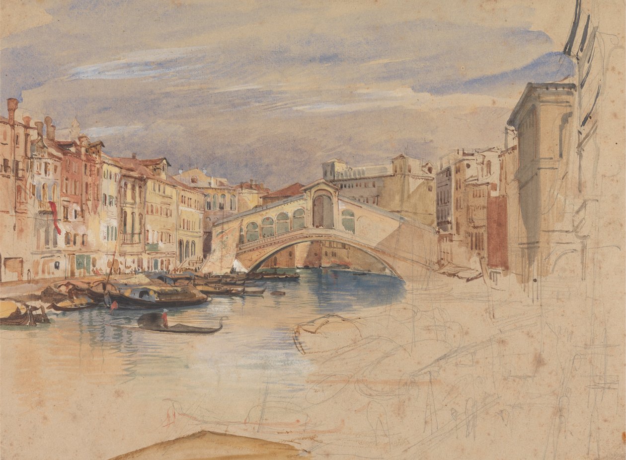 Venetsia: Canal Grande ja Rialto tekijältä John Frederick Lewis
