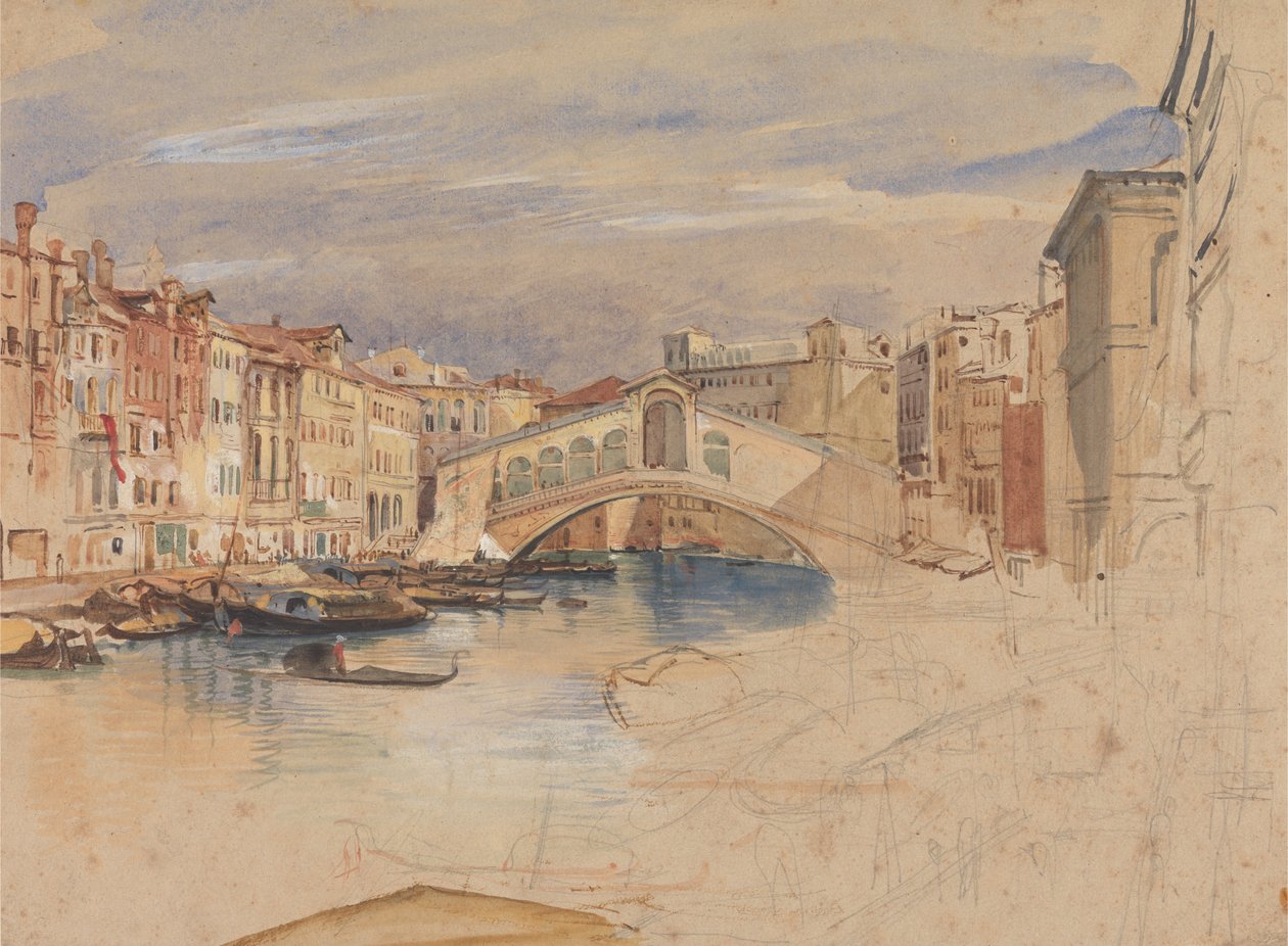 Venetsia: Canal Grande ja Rialto tekijältä John Frederick Lewis