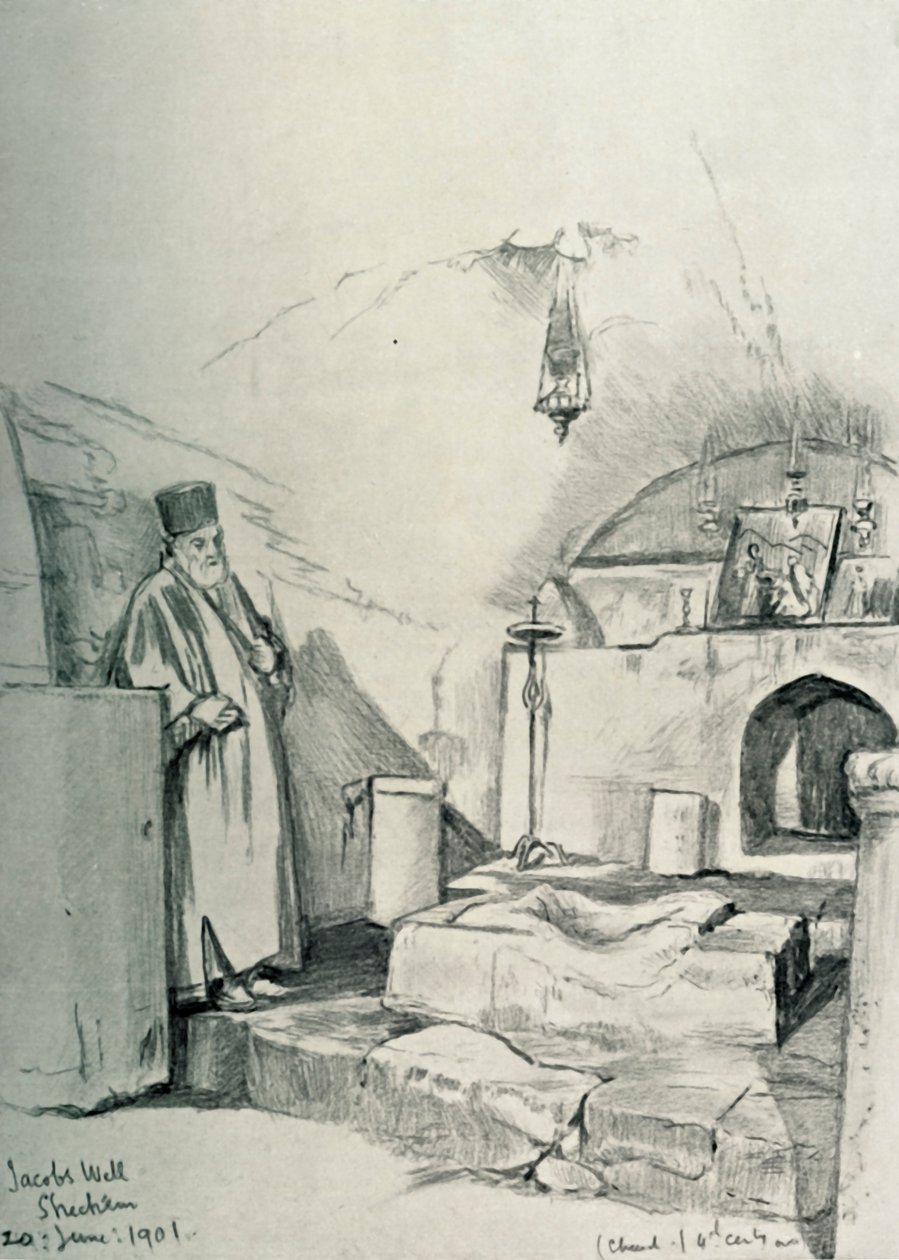 Jacobs Well Shechem Nablusissa, 1902. tekijältä John Fulleylove