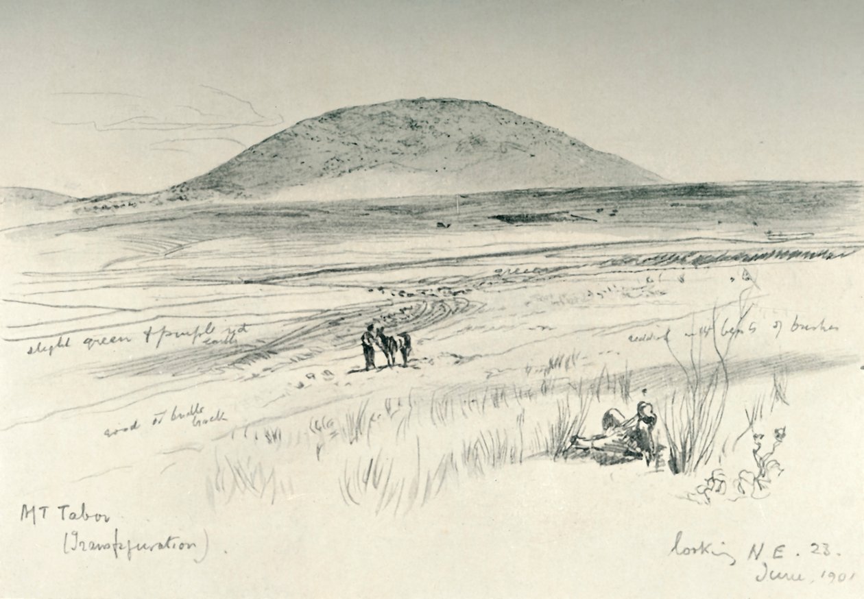 Tabor-vuori, 1902. tekijältä John Fulleylove