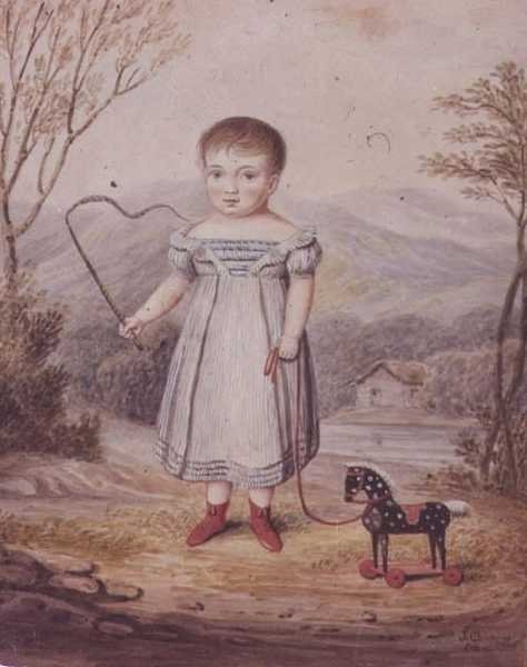 Tyttö ja leluhevonen tekijältä John Gadsby Chapman
