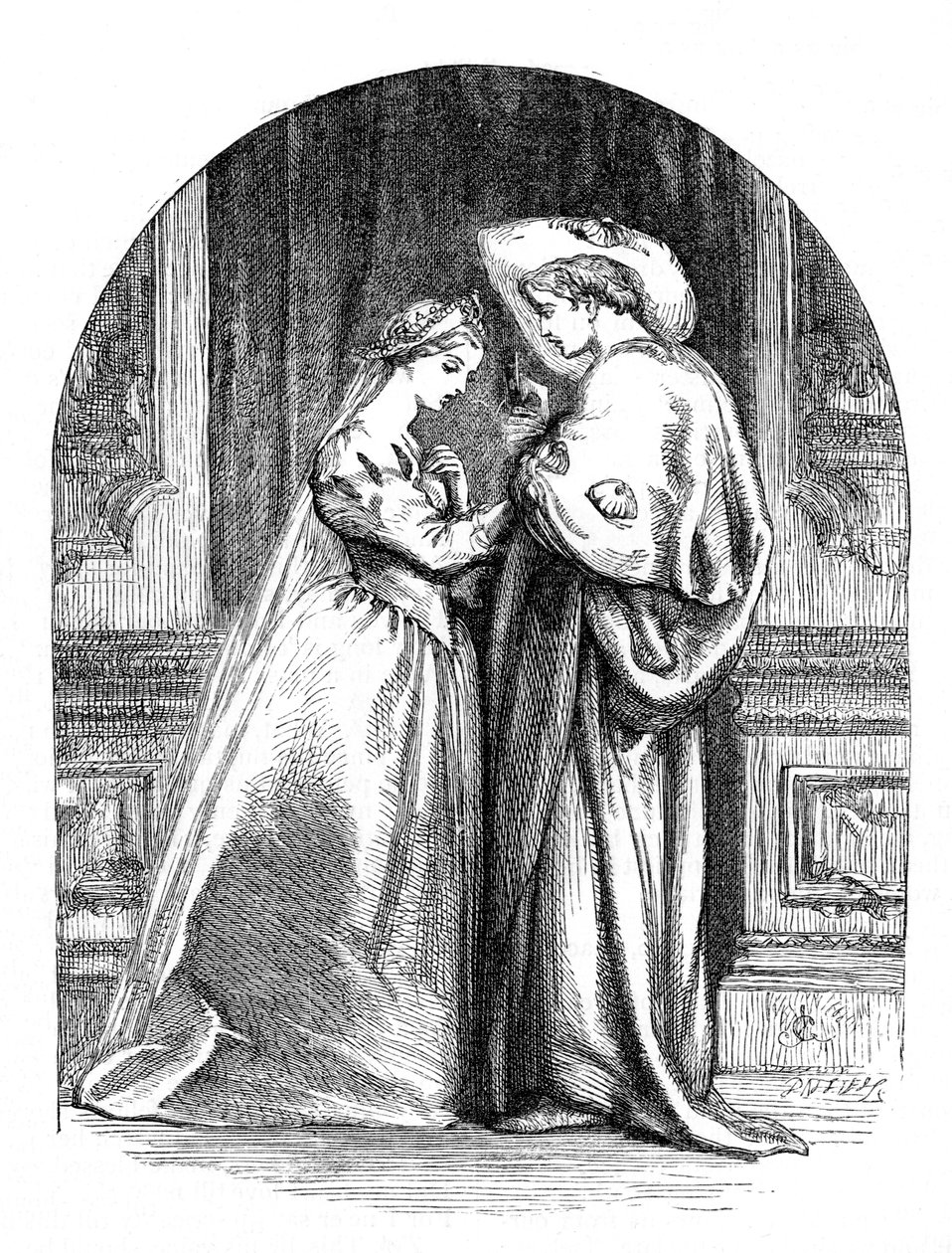 William Shakespearen Romeo ja Julia tekijältä John Gilbert