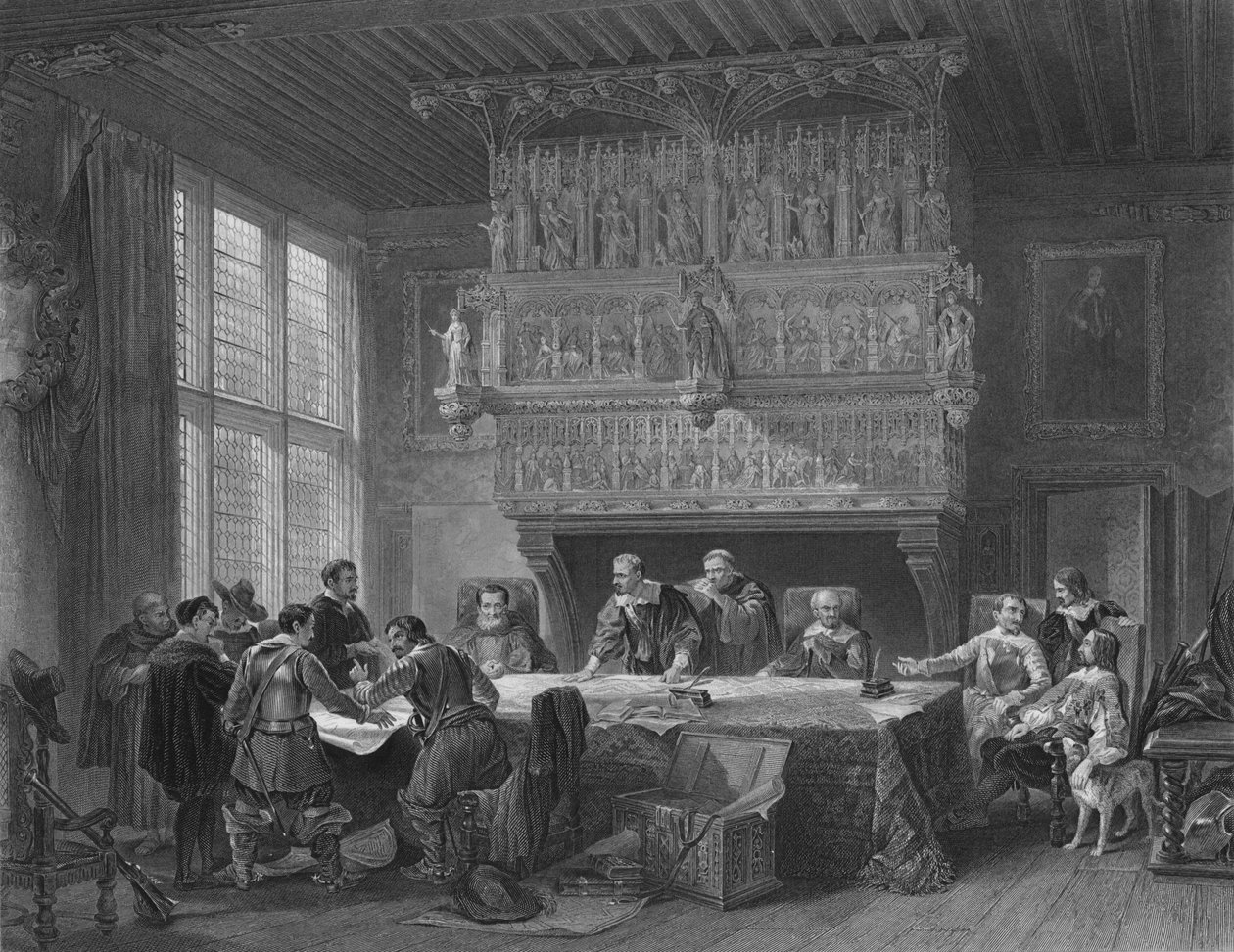 The Council of War at Courtray, 1854. tekijältä John Godfrey