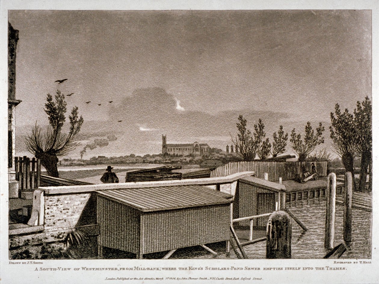 Westminster, Lontoo, 1808. tekijältä John Hall