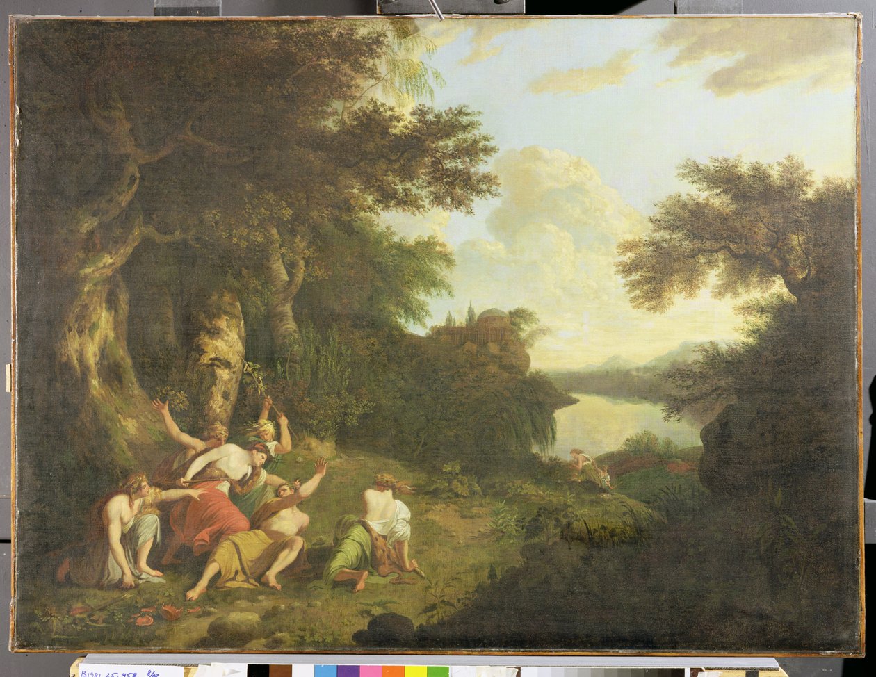 Orpheuksen kuolema, noin 1770 tekijältä John Hamilton Mortimer
