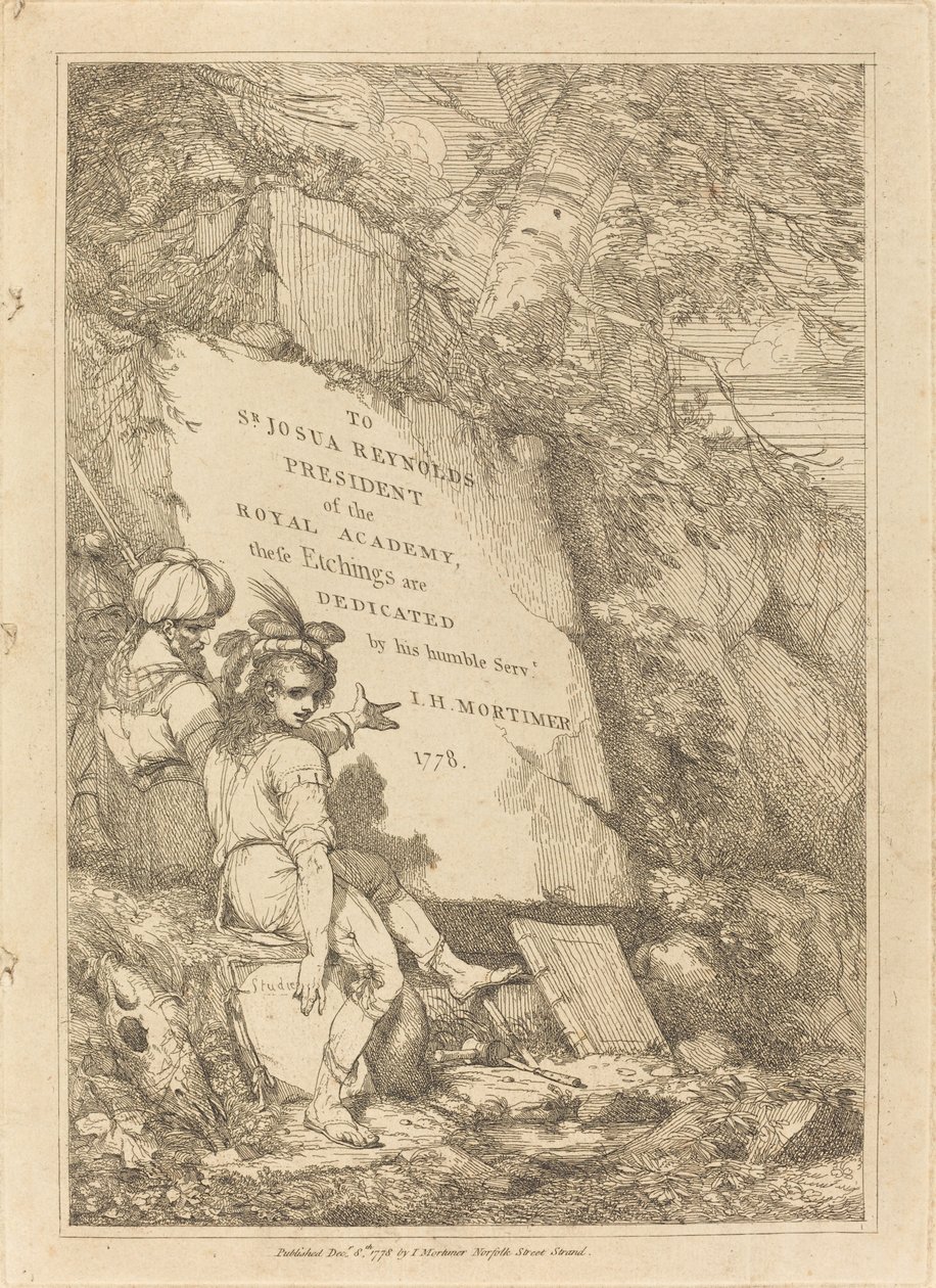 Nimilehti tekijältä John Hamilton Mortimer