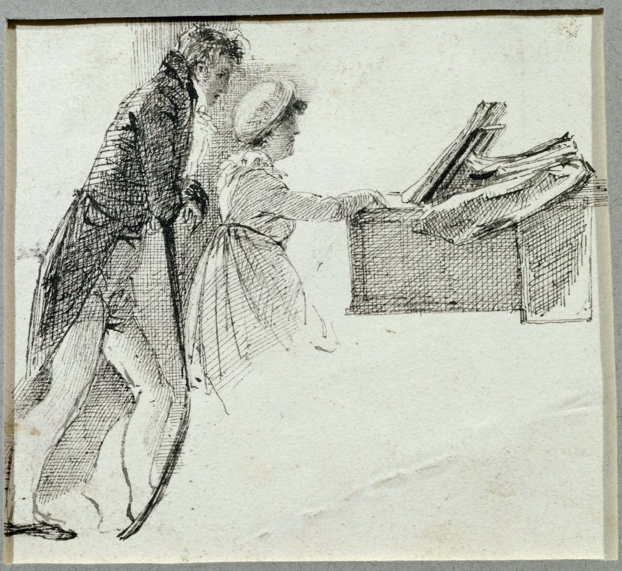 Pianolla (muste paperille) tekijältä John Harden