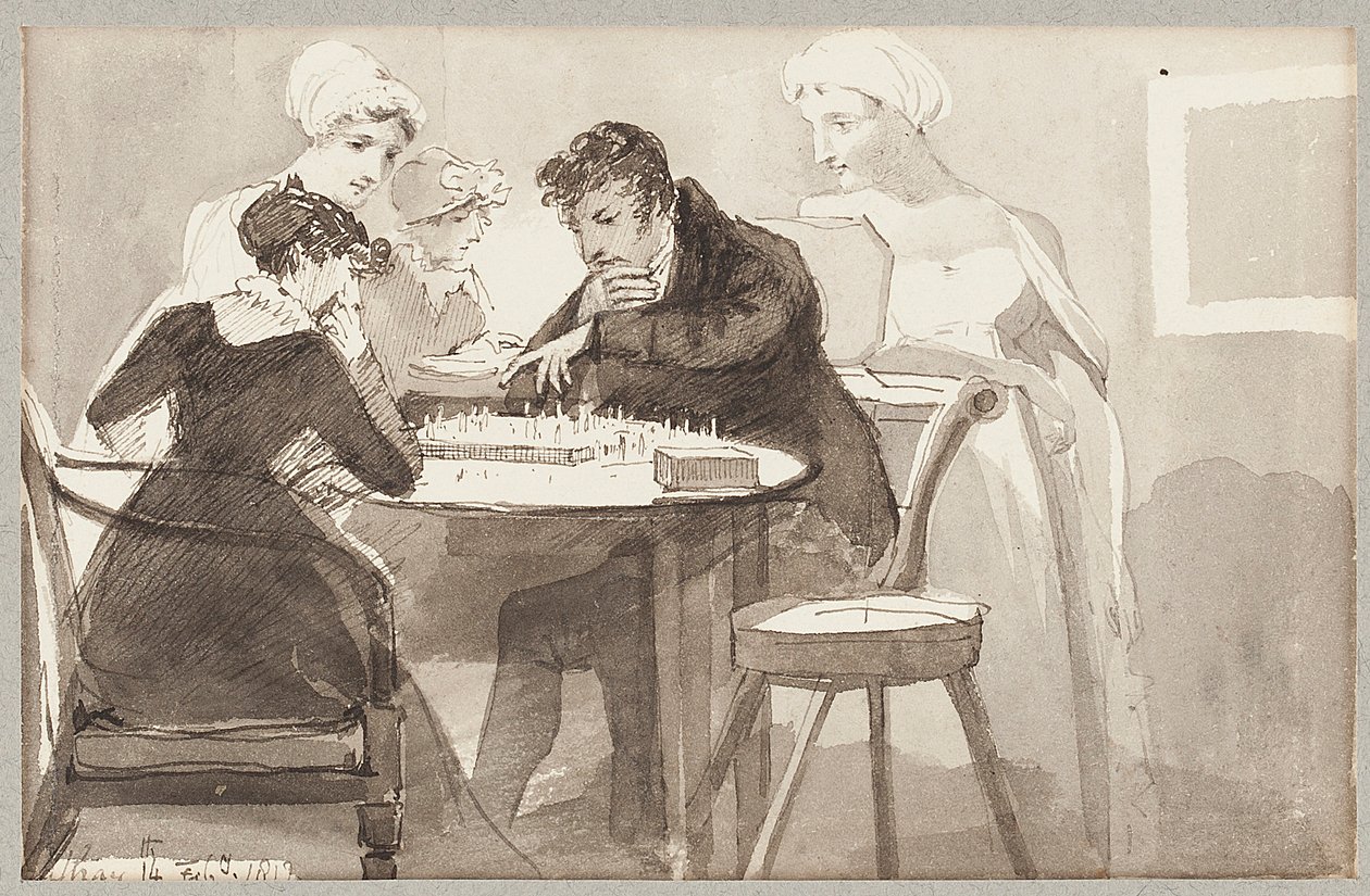 Shakki, 1812 (wc paperilla) tekijältä John Harden