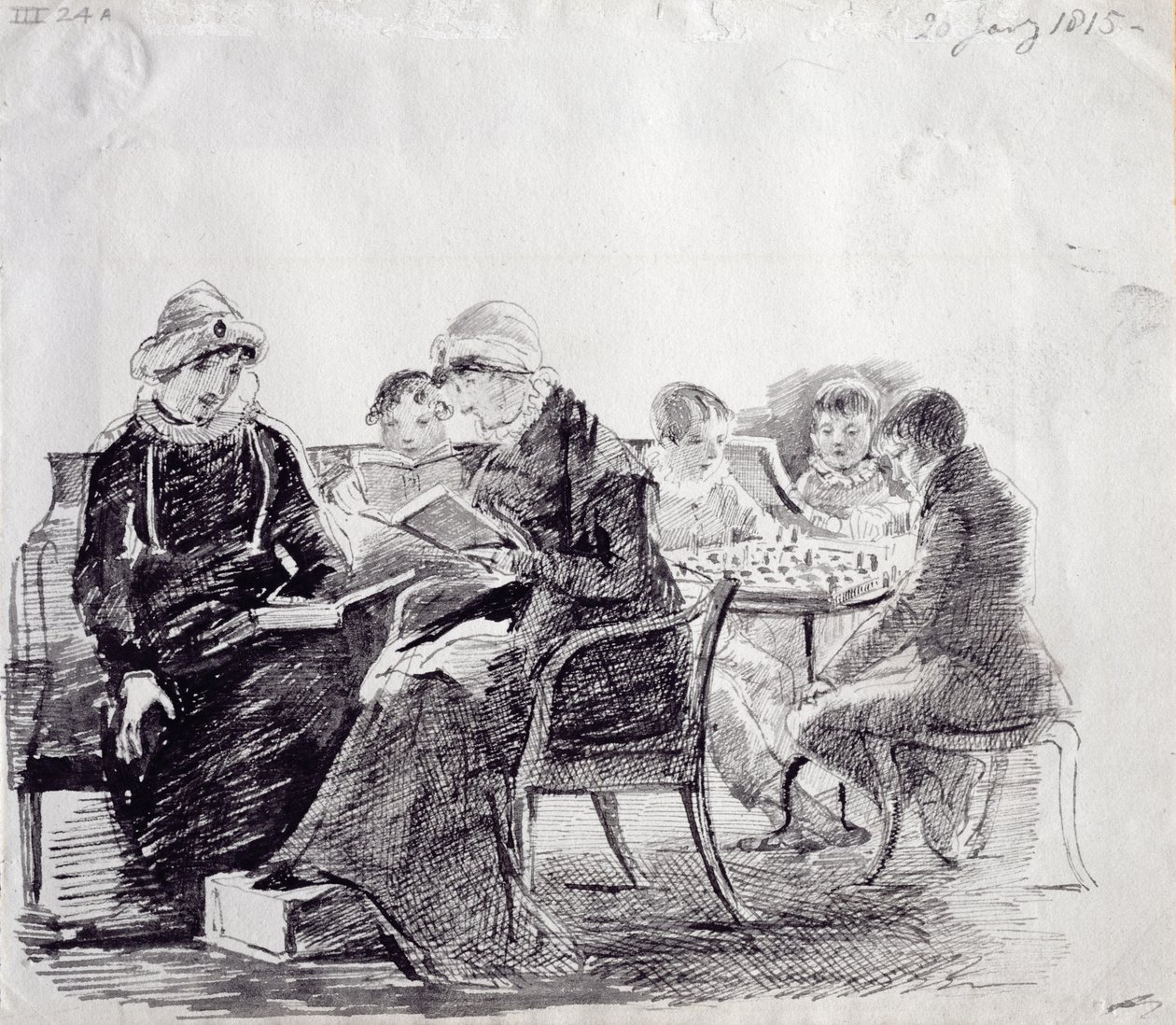 Pitoisuus, 1815 (kynä ja muste paperille) tekijältä John Harden