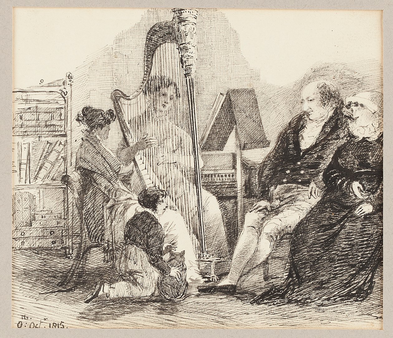 Musiikkia harpulla, 1815 tekijältä John Harden